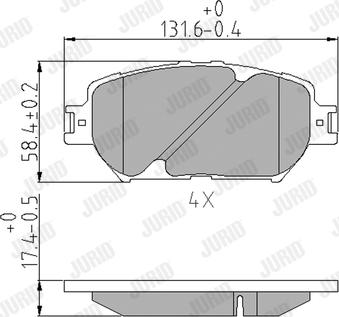 Jurid 572553J - Brake Pad Set, disc brake autospares.lv