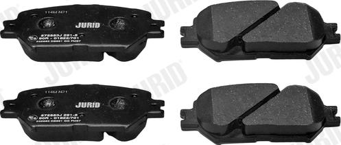 Jurid 572553J - Brake Pad Set, disc brake autospares.lv