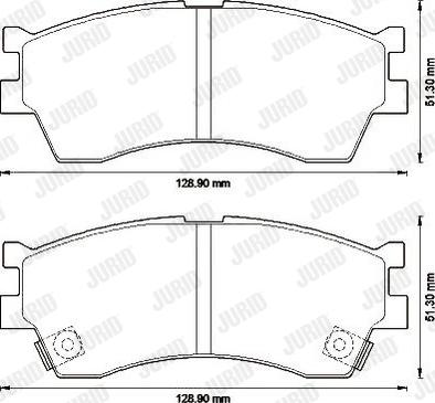 Jurid 572560J - Brake Pad Set, disc brake autospares.lv