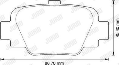 Jurid 572568J - Brake Pad Set, disc brake autospares.lv