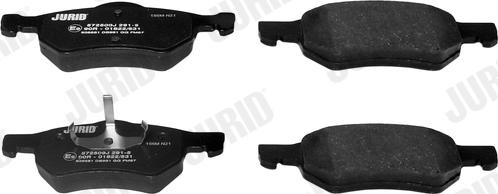 Jurid 572509J - Brake Pad Set, disc brake autospares.lv