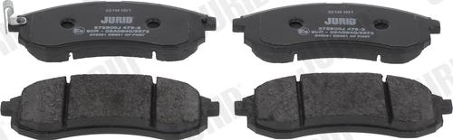 Jurid 572500J - Brake Pad Set, disc brake autospares.lv