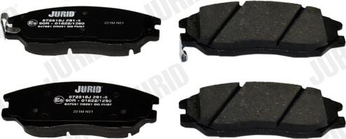 Jurid 572518J - Brake Pad Set, disc brake autospares.lv