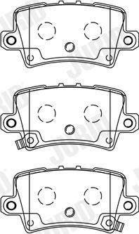 Jurid 572580J - Brake Pad Set, disc brake autospares.lv