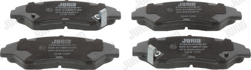 Jurid 572536J - Brake Pad Set, disc brake autospares.lv