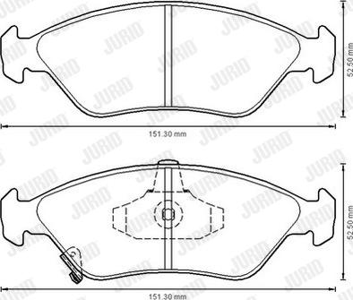 Jurid 572531J - Brake Pad Set, disc brake autospares.lv