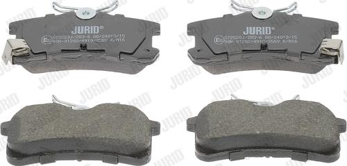 Jurid 572520J - Brake Pad Set, disc brake autospares.lv