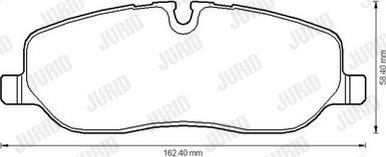 Jurid 572521JC - Brake Pad Set, disc brake autospares.lv