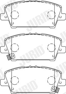 Jurid 572579J - Brake Pad Set, disc brake autospares.lv