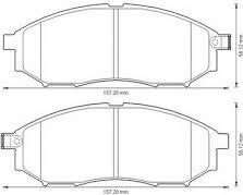 Valeo 598955 - Brake Pad Set, disc brake autospares.lv