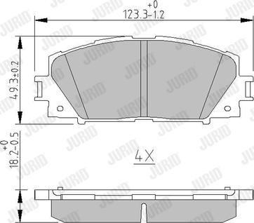 Jurid 572578J - Brake Pad Set, disc brake autospares.lv