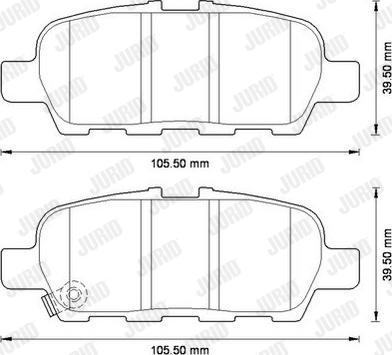 Jurid 572573J - Brake Pad Set, disc brake autospares.lv