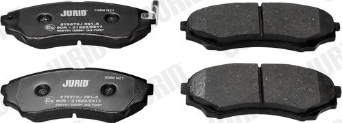 Jurid 572572J - Brake Pad Set, disc brake autospares.lv