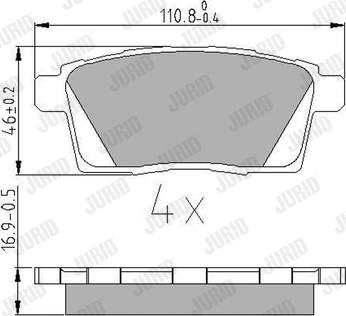 Jurid 572644J - Brake Pad Set, disc brake autospares.lv