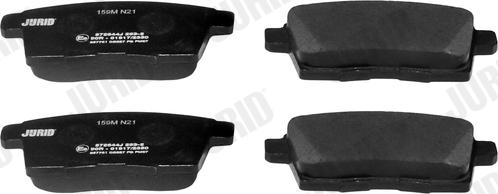 Jurid 572644J - Brake Pad Set, disc brake autospares.lv