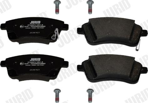 Jurid 572657J - Brake Pad Set, disc brake autospares.lv