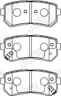 Jurid 572604J - Brake Pad Set, disc brake autospares.lv
