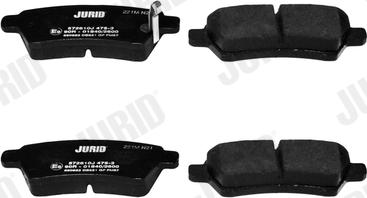 Jurid 572610J - Brake Pad Set, disc brake autospares.lv