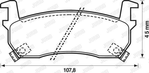 Jurid 572190J - Brake Pad Set, disc brake autospares.lv