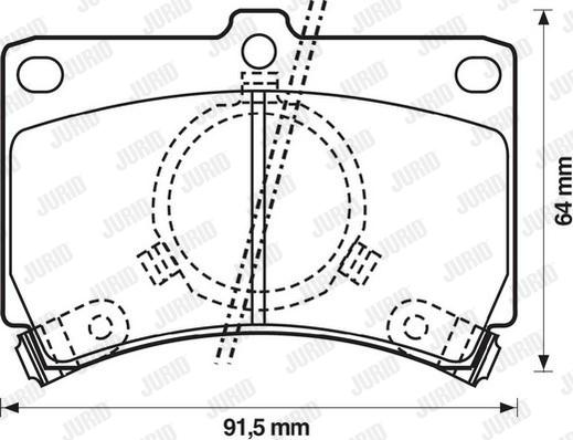 Jurid 572144J - Brake Pad Set, disc brake autospares.lv