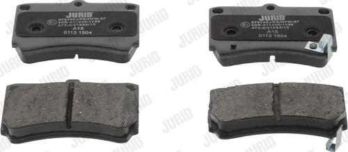 Jurid 572145J - Brake Pad Set, disc brake autospares.lv