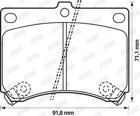 Jurid 572146J - Brake Pad Set, disc brake autospares.lv