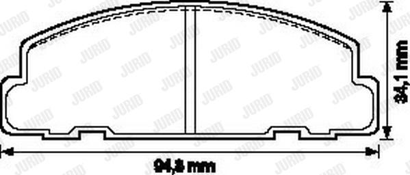 Jurid 572148J - Brake Pad Set, disc brake autospares.lv