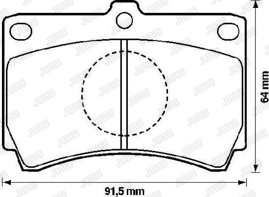 Jurid 572143J - Brake Pad Set, disc brake autospares.lv