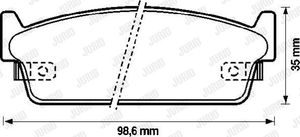 Jurid 572153J - Brake Pad Set, disc brake autospares.lv