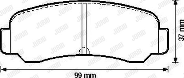 Pemebla JAPPP-207AF - Brake Pad Set, disc brake autospares.lv