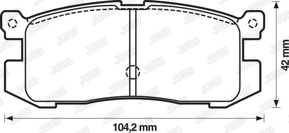 Jurid 572169J - Brake Pad Set, disc brake autospares.lv