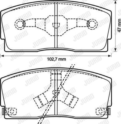 Jurid 572164J - Brake Pad Set, disc brake autospares.lv
