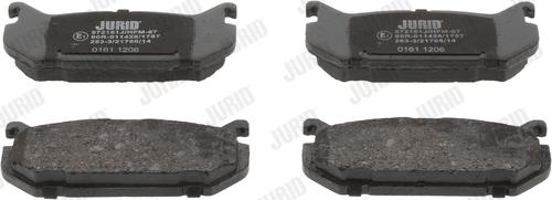 Jurid 572161J - Brake Pad Set, disc brake autospares.lv