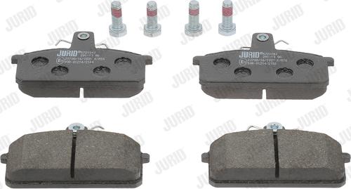 Jurid 572104J - Brake Pad Set, disc brake autospares.lv