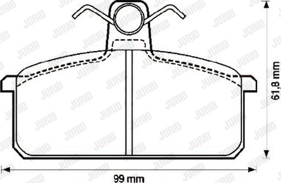 Jurid 572104J - Brake Pad Set, disc brake autospares.lv