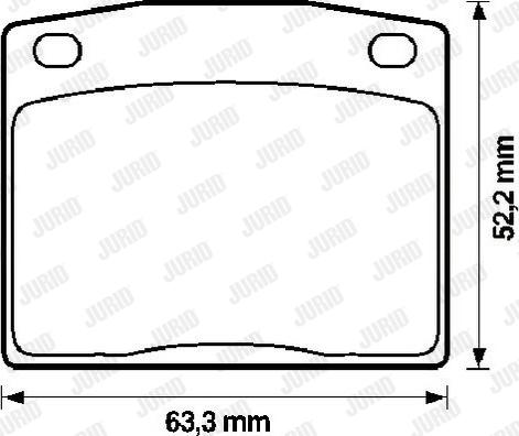 Jurid 572106J - Brake Pad Set, disc brake autospares.lv