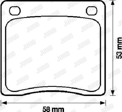 Jurid 572101J - Brake Pad Set, disc brake autospares.lv