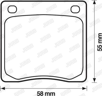 Jurid 572102J - Brake Pad Set, disc brake autospares.lv