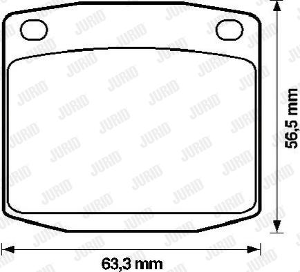 Jurid 572107J - Brake Pad Set, disc brake autospares.lv