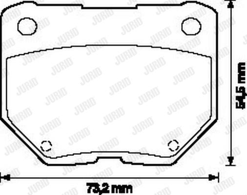 Jurid 572110J - Brake Pad Set, disc brake autospares.lv