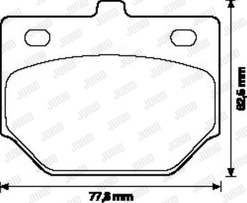 Jurid 572111J - Brake Pad Set, disc brake autospares.lv