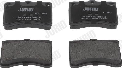 Jurid 572118J - Brake Pad Set, disc brake autospares.lv