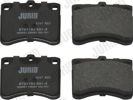 Jurid 572118J - Brake Pad Set, disc brake autospares.lv