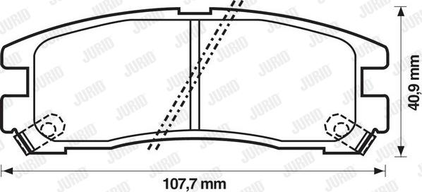 Jurid 572186J - Brake Pad Set, disc brake autospares.lv