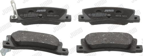 Jurid 572182J - Brake Pad Set, disc brake autospares.lv