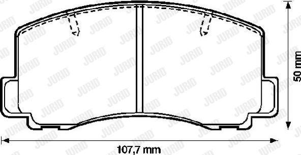 Jurid 572187J - Brake Pad Set, disc brake autospares.lv