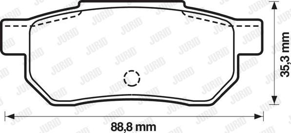 Jurid 572135J - Brake Pad Set, disc brake autospares.lv