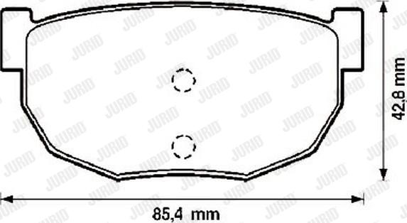 Jurid 572129J - Brake Pad Set, disc brake autospares.lv