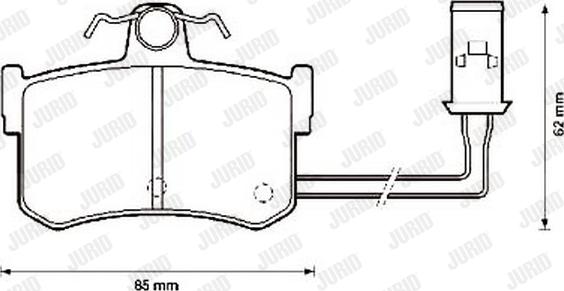 Jurid 572124J - Brake Pad Set, disc brake autospares.lv