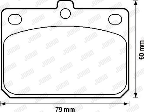 Jurid 572120J - Brake Pad Set, disc brake autospares.lv